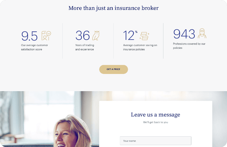 Benchmark Broker Home Page Layout 2