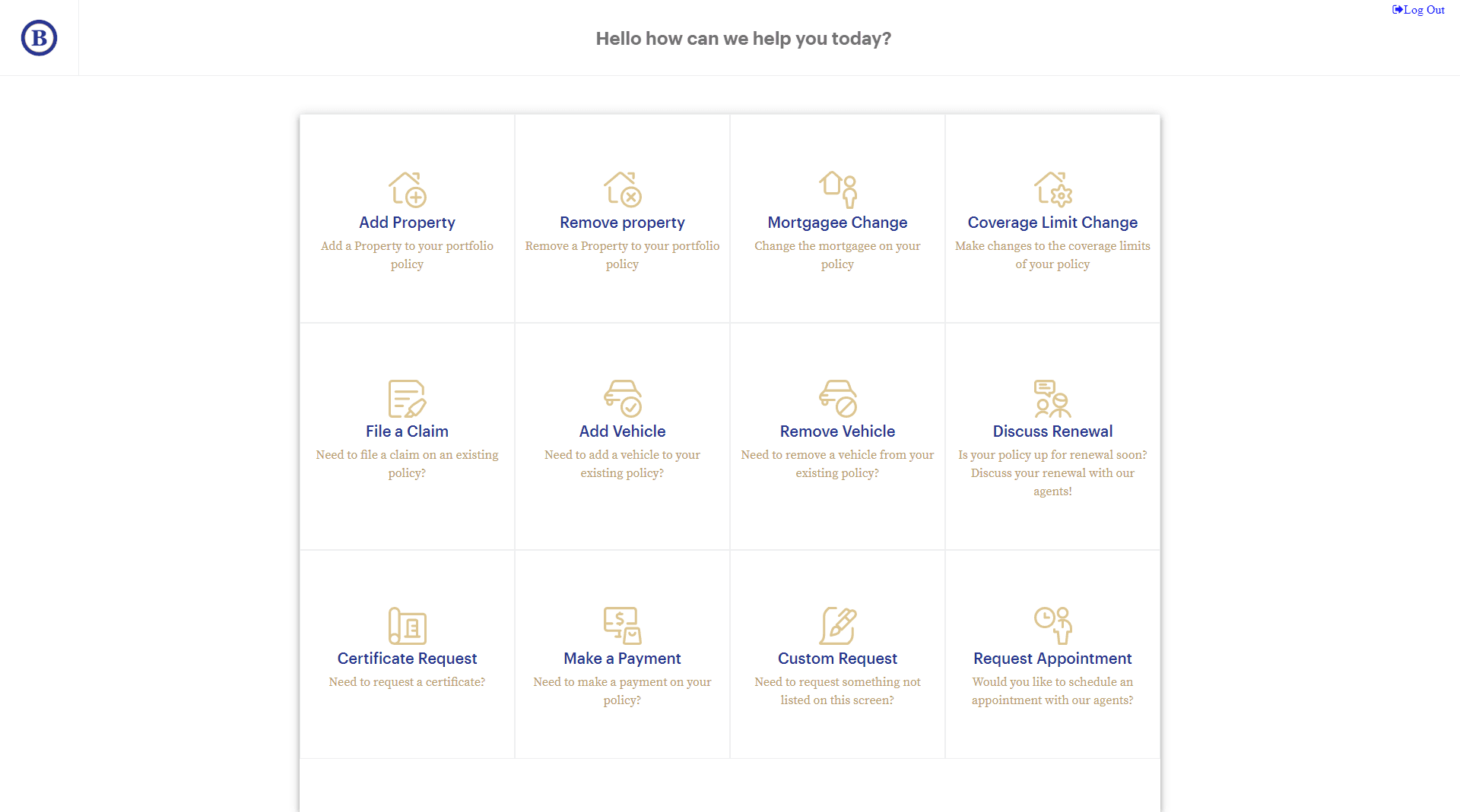 Customer Portal for Benchmark Broker