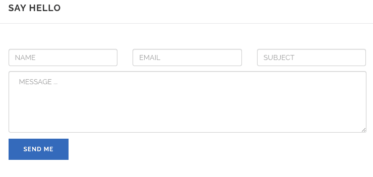 Tyler Partial Contact Form